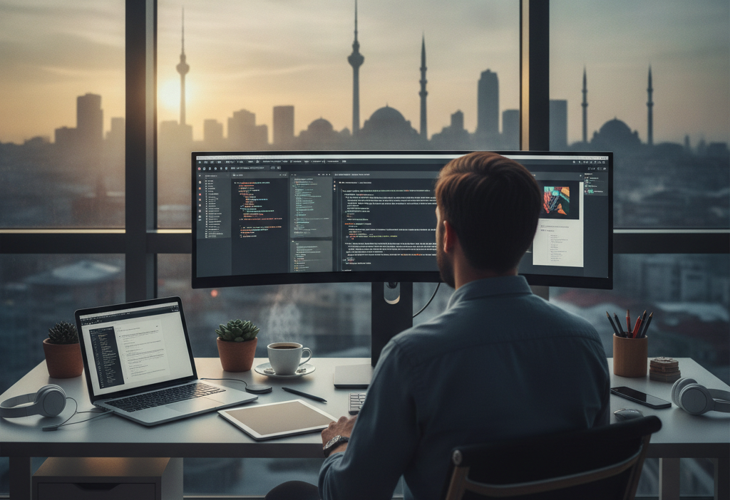 Ankara freelance web tasarımcı (AI Görsel) – dijital danışman dijital danışma...