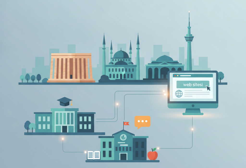 Ankara eğitim kurumları için web sitesi (AI Görsel) – dijital danışman dijita...