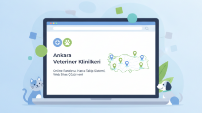 Ankara veteriner klinikleri için web sitesi (AI Görsel) – dijital danışman di...