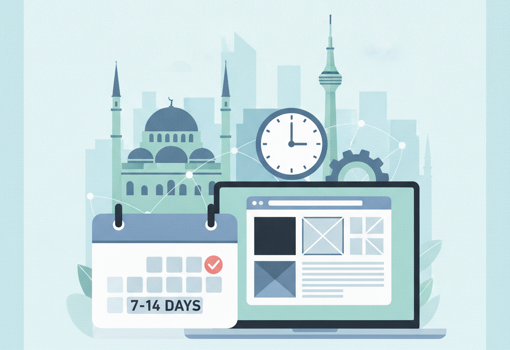 Ankara da web tasarım yaptırmak kaç günde tamamlanır (AI Görsel) – dijital da...