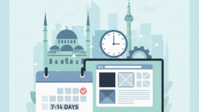 Ankara da web tasarım yaptırmak kaç günde tamamlanır (AI Görsel) – dijital da...