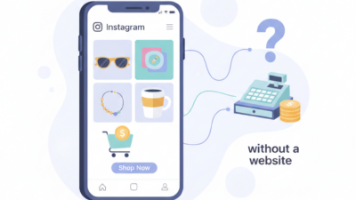 Web sitesi olmadan instagram dan satış yapılır mı (AI Görsel) – dijital danış...