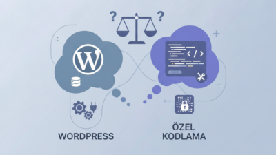 Wordpress mi yoksa özel kodlama mı daha iyi (AI Görsel) – dijital danışman di...