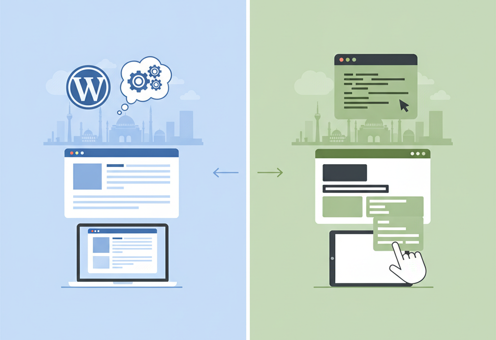 WordPress mi Özel Kodlama mı Ankara daki İşletmeler İçin Karşılaştırma (AI Gö...
