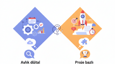 Aylık dijital danışmanlık mı proje bazlı mı daha iyi? (AI Görsel) – bağımsız ...
