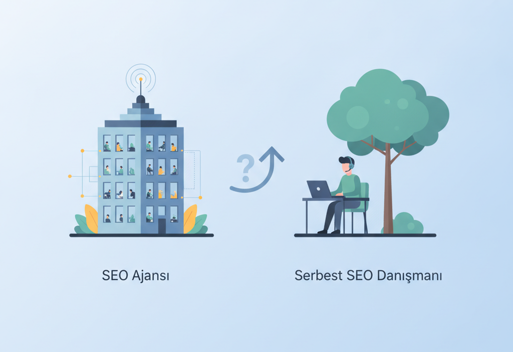 SEO ajansı mı yoksa serbest SEO danışmanı mı tercih edilmeli? (AI Görsel) – d...
