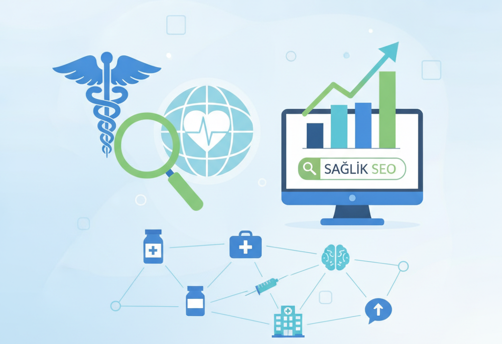 Sağlık sektörü için SEO nasıl yapılır? (AI Görsel) – dijital danışman dijital...