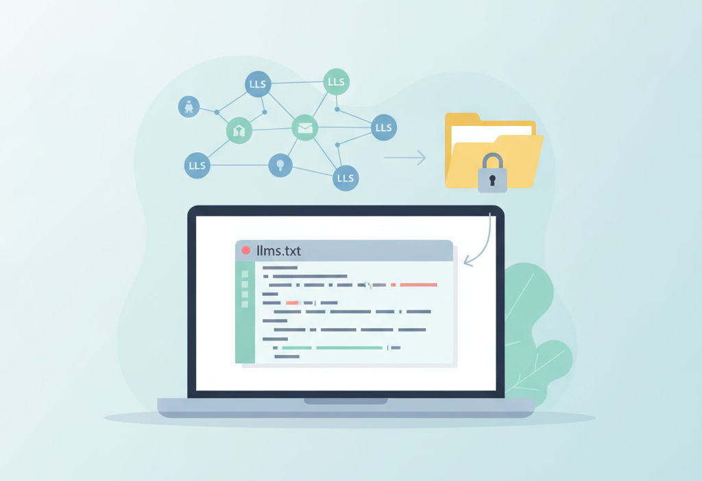 Llms.txt nedir ne işe yarar? (AI Görsel) – dijital danışman dijital danışmanl...
