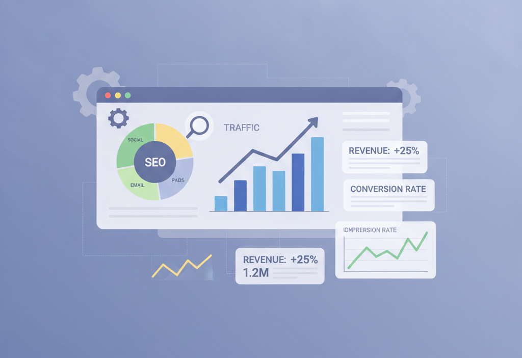 Dashboard nedir dijital pazarlamada ne işe yarar? (AI Görsel) – dijital danış...