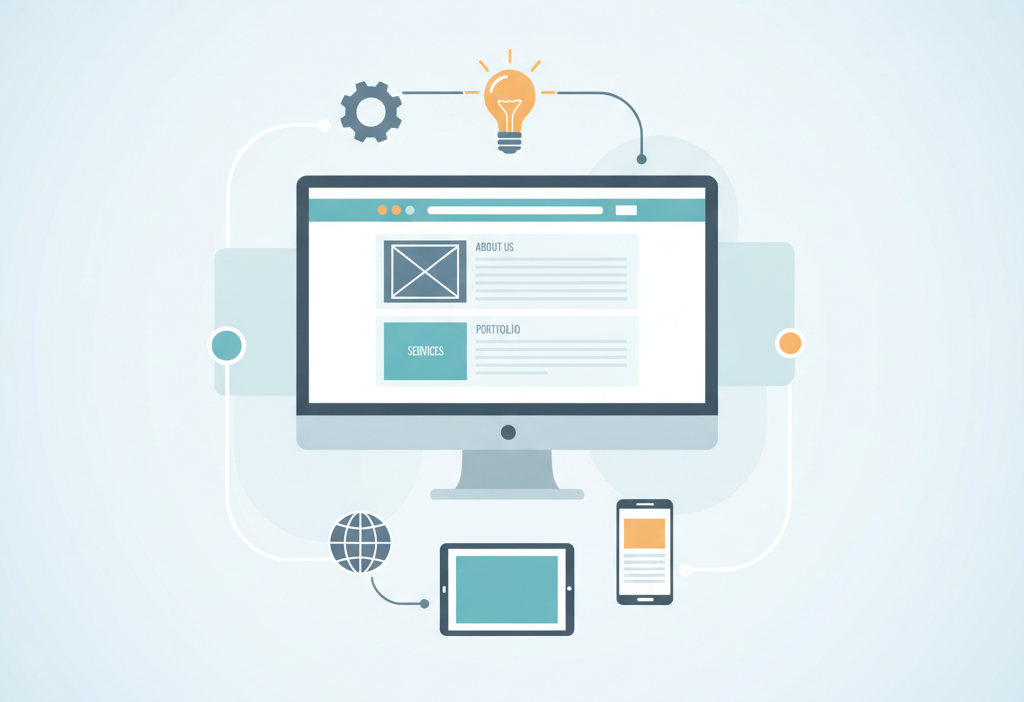 Kurumsal web tasarımı nasıl olmalıdır? (AI Görsel) – dijital danışman dijital...