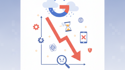 Google sıralamalarım neden düştü? (AI Görsel) – dijital danışman dijital danı...