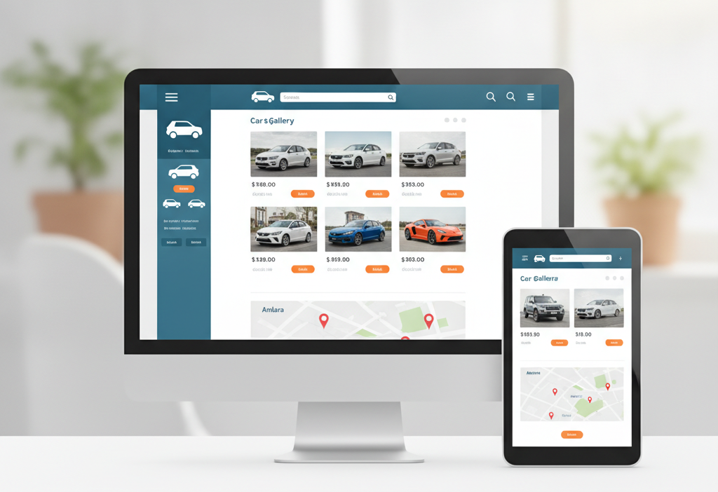 Ankara oto galeriler için web sitesi (AI Görsel) – dijital danışman dijital d...