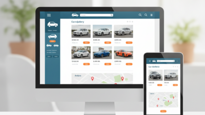 Ankara oto galeriler için web sitesi (AI Görsel) – dijital danışman dijital d...