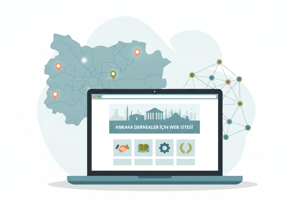 Ankara dernekler için web sitesi (AI Görsel) – dijital danışman dijital danış...