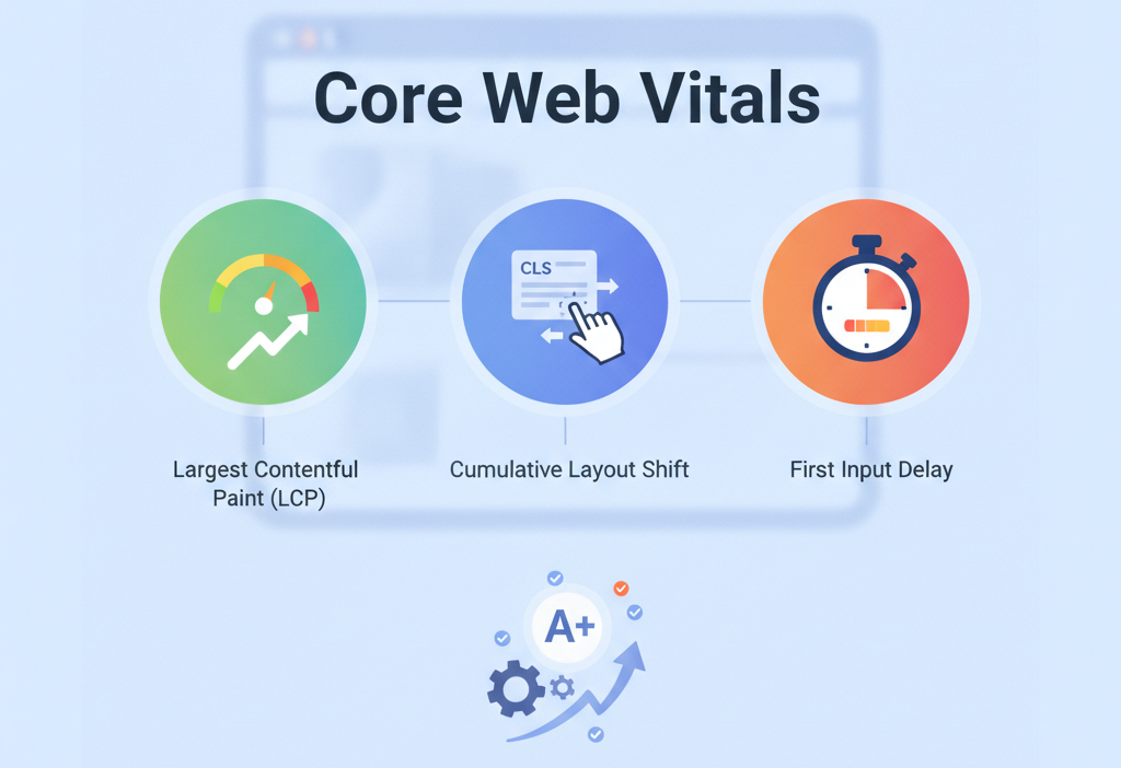 Core web vitals nedir nasıl iyileştirilir (AI Görsel) – dijital danışman diji...