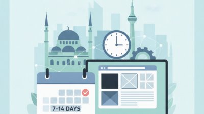 Ankara da web tasarım yaptırmak kaç günde tamamlanır (AI Görsel) – dijital da...